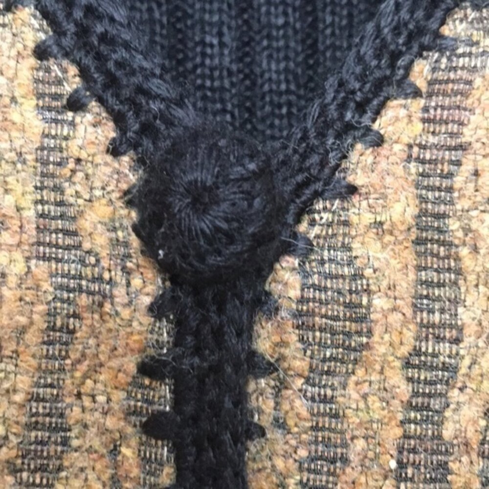 Simon Chang Wool Blend Patchwork Sweater Vest 8 - image 5